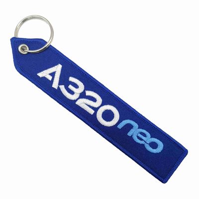 موضوع الطيران + نهاية فاخرة" A320 neo key fob نص واضح مزدوج الجوانب