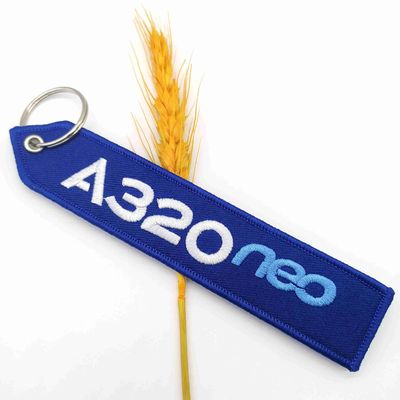 موضوع الطيران + نهاية فاخرة" A320 neo key fob نص واضح مزدوج الجوانب