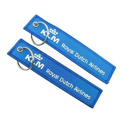 سفريات Gif سلاسل مفاتيح مقطوعة حسب الطلب سلاسل مفاتيح محمولة مزدوجة الجانب KLM Royal Dutch Airlines