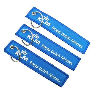 سفريات Gif سلاسل مفاتيح مقطوعة حسب الطلب سلاسل مفاتيح محمولة مزدوجة الجانب KLM Royal Dutch Airlines