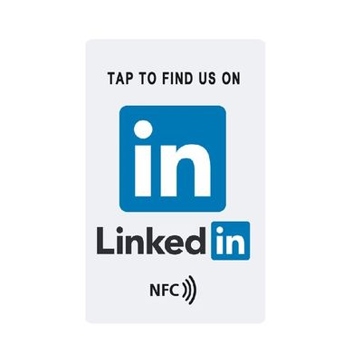 الوصول إلى لينكدين بنقرة واحدة NFC الهدايا للشركات تصميم العلامة التجارية و حلول NFC للمؤسسات