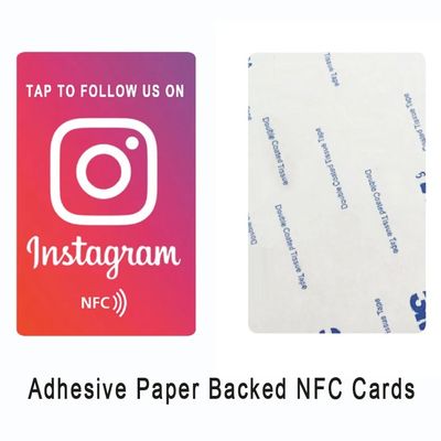 انقر وتابع على الفور NFC Keychain Instagram حصري + ملصق مزدوج + جمالية منحدر