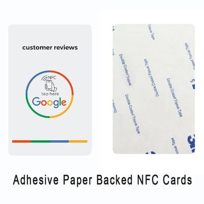 بطاقات Google NFC الملصقة -- شريط مزدوج الجانب + مراجعات في الوقت الحقيقي + جماليات قوس قزح ذات العلامة التجارية