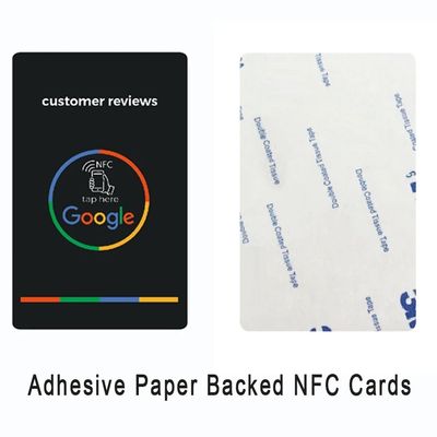 بطاقات Google NFC الملصقة -- شريط مزدوج الجانب + مراجعات في الوقت الحقيقي + جماليات قوس قزح ذات العلامة التجارية