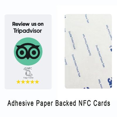 ملصقات NFC ذات العلامة التجارية المشتركة مع TripAdvisor - تخصيص الهدايا المتميزة - دعم مزدوج اللصق - نظام جمع المراجعات الفوري