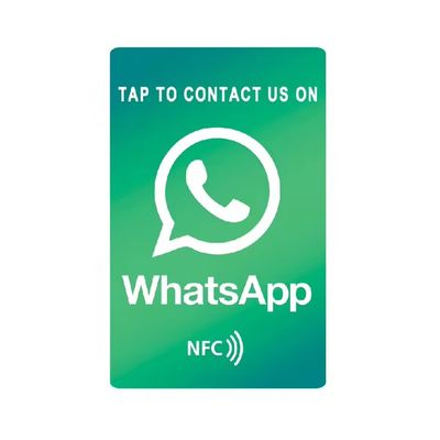 بطاقة NFC من WhatsApp المتدرجة. نجمة هدية مخصصة. اتصال فوري. خيارات لون العلامة التجارية.