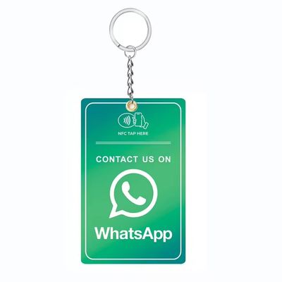 [Branded Luxury Accessory] Gradient NFC Keychain - Intelligent Business Card - Instant Messenger Gateway