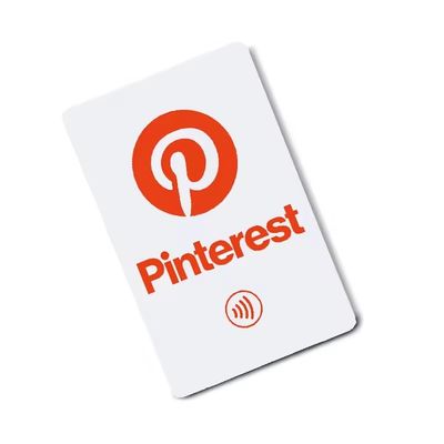 بطاقات الهدايا NFC ذات العلامة التجارية Pinterest - المشاركة المتميزة بدون لمس - أداة تجارية مؤسسية متطورة