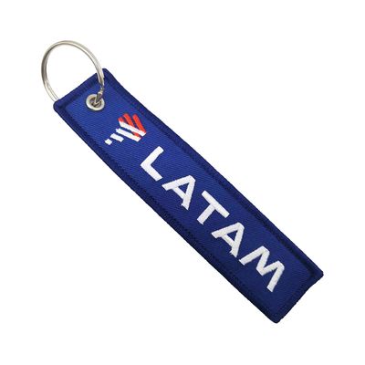 LATAM سلاسل مفاتيح مُطرزة حسب الطلب سلاسل مفاتيح ذات أسماء مُطرزة خفيفة الوزن