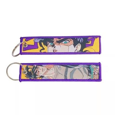 Anime Dual-sided Keychain • Heat Transfer Customization + Eco-friendly Woven Tags