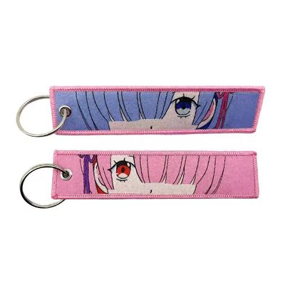 Kawaii Double-Sided Keychain Untuk Healing Eye Close-Up Untuk Solid-Color Spotlight Untuk Vibrant Palette Art